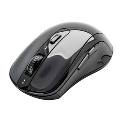Sleek Black Wireless Computer Mouse Ergonomic Design