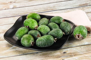 Sweet ripe juicyfruit feijoa