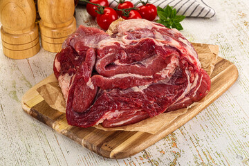 Raw beef meat for cooking