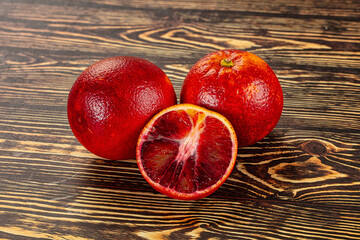 Red sweet juicy orange fruit