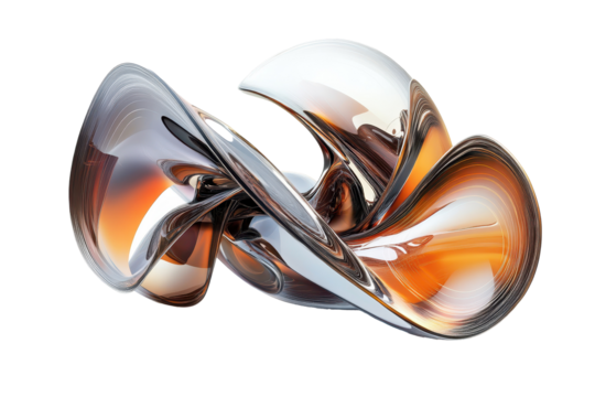 Futuristic abstract elements in metallic finish bring innovation and edge to creative backgrounds and presentations