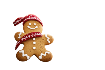 Sweet and festive gingerbread man decoration brings a traditional holiday vibe to your creative winter projects