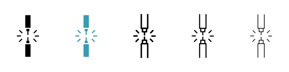 Broken Wire icon. Design for web and mobile app. Vector illustration