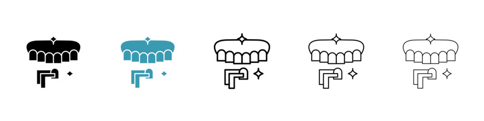 dental veneer icon. Design for web and mobile app. Vector illustration