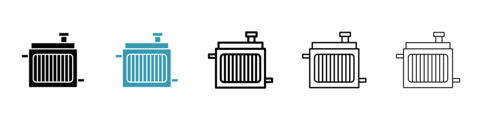 car radiator icon. Design for web and mobile app. Vector illustration