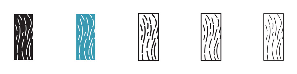 Wood board icon. Design for web and mobile app. Vector illustration