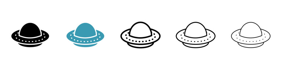 UFO icon. Design for web and mobile app. Vector illustration