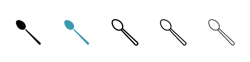 Spoon icon. Design for web and mobile app. Vector illustration