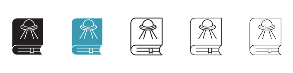 Science fiction icon. Design for web and mobile app. Vector illustration