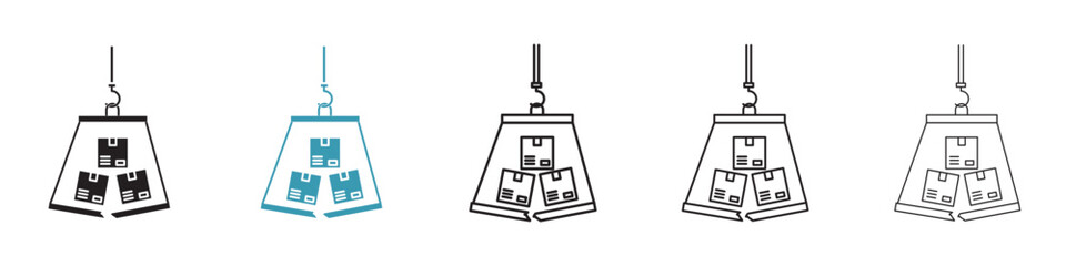 Overflow shipment icon. Design for web and mobile app. Vector illustration