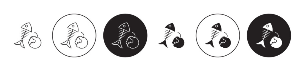 Organic waste icon. Design for web and mobile app. Vector illustration