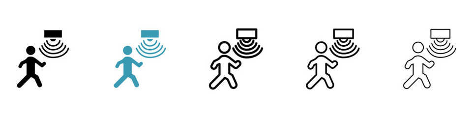 Motion sensor icon. Design for web and mobile app. Vector illustration