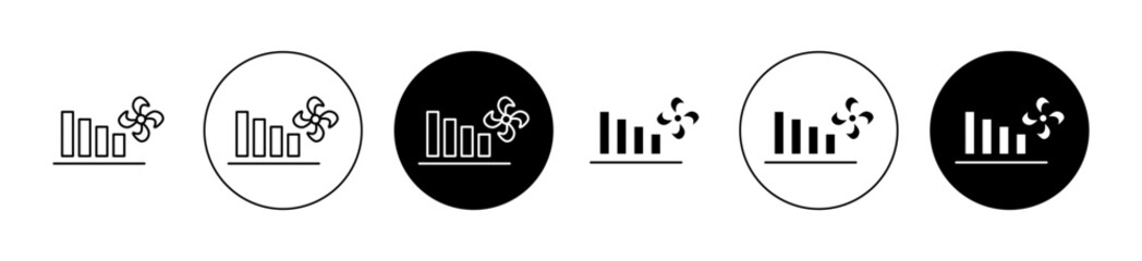 Fan power mode icon. Design for web and mobile app. Vector illustration