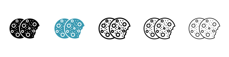 Cookie icon. Design for web and mobile app. Vector illustration