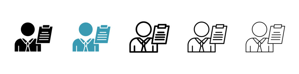 Broker icon. Design for web and mobile app. Vector illustration