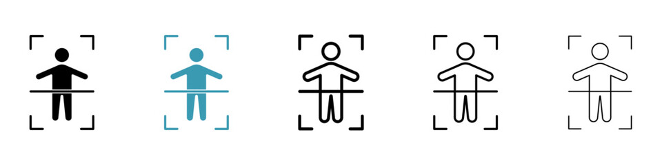 Body scan icon. Design for web and mobile app. Vector illustration