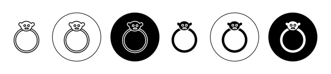 Baby teether icon. Design for web and mobile app. Vector illustration