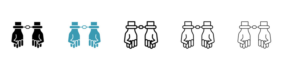 Arrested icon. Design for web and mobile app. Vector illustration