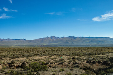 Natural landscapes of Arequipa, Peru. Magnificent views of the Andean mountains, snow-capped volcanoes, and hills in the Arequipa region.
