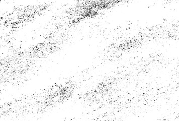 Black Grunge Ink Stroke Texture on White Background