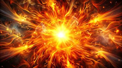 Cinematic Explosion Effect Fiery Smoke Burst for Gaming & Digital Art Scenes, explosion, fire, smoke, blast, background, dramatic, glowing, red, yellow, flames, burst, action, impact, intense, heat