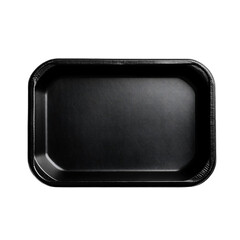 black tray On white background