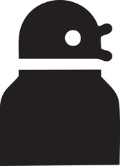 Silhouette vector black business style icon