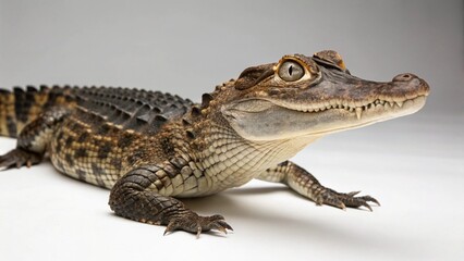 Caiman on studio background