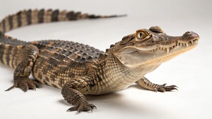 Caiman on studio background