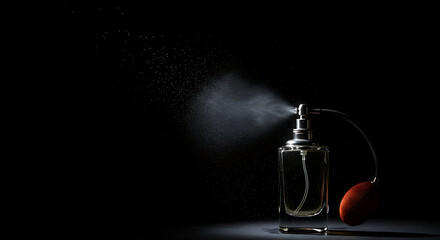Elegant aroma: capturing the essence of perfume in a minimalistic composition