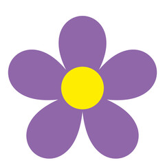 Flat fantasy flower collection