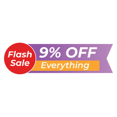  Flash Sale Banner 28 Off Everything Flash Sale Banner A vibrant flash sale banner graphic with a 28 off discount on everything.