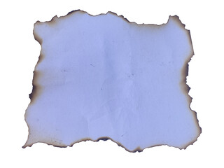 White texture old paper with burnt edges