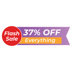  Flash Sale Banner 28 Off Everything Flash Sale Banner A vibrant flash sale banner graphic with a 28 off discount on everything.