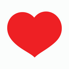 red love icon with a heart symbol for romance and affection