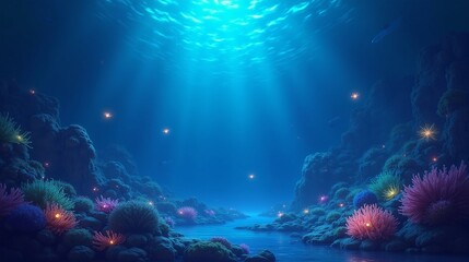 Fototapeta premium Coral Dreams: A Fantastical Undersea Adventure