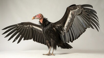 Fototapeta premium California Condor on studio background
