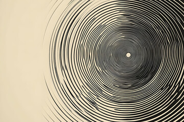 Abstract image featuring concentric circles radiating from a central point.