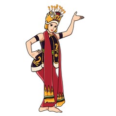 Gandrung Dance, traditional Javanese dance