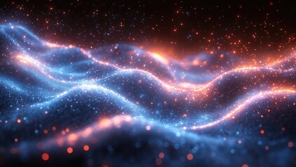 Obraz premium Abstract digital design with swirling vibrant colors.