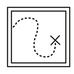 camp equipment with nature elements vector illustration