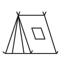 camp equipment with nature elements vector illustration