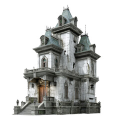 A Majestic Distressed Mansion Architectural Details of an Old Stone House