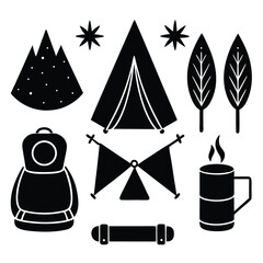 camping elements set