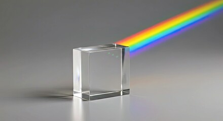 Vibrant Crystal Prism Light Rainbow Spectral Abstract Backdrop