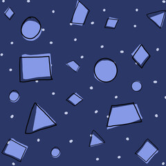 Seamless pattern with geometric Icons Design Elements