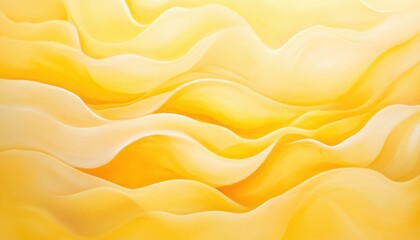 Abstract Yellow and White Wavy Pattern with Flowing Smooth Gradient Design and Modern Art Elements
