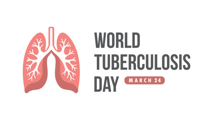 world tuberculosis day vector concept illustration design