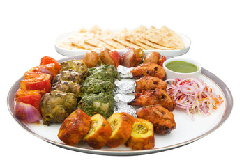chicken wings with vegetables