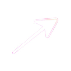 Obraz premium A minimalist arrow design extends upward, featuring soft pastel colors that create a vibrant and modern visual. This artwork suggests direction and optimism